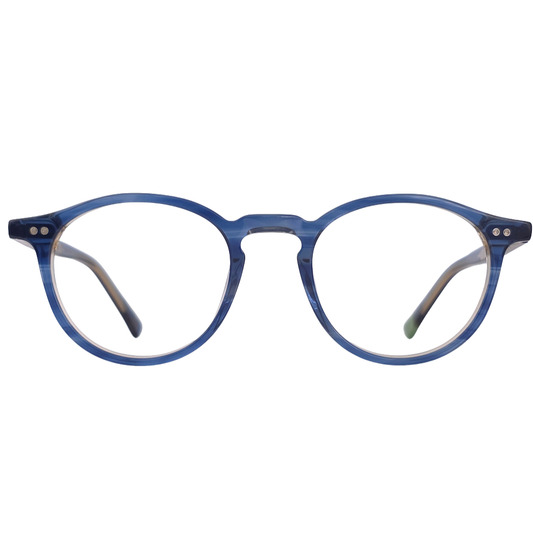 DUST C4 eyeglasses by Marjo Design Lab front view - distinctive round acetate frames with modern aesthetic
