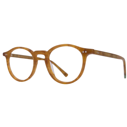 DUST C8 prescription glasses by Marjo Design Lab side view - classic round frames with clean lines
