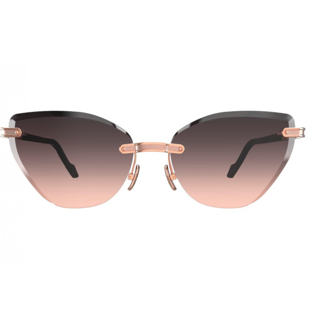 Original Vintage Naples Jewel NJ03 sunglasses front view - feminine cat-eye frames with jewel-inspired details for women
