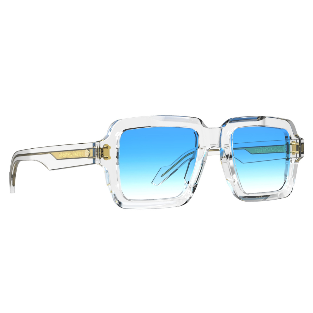 Original Vintage Monolith Zero sunglasses side view - modern transparent frames with UV protection gradient lenses
