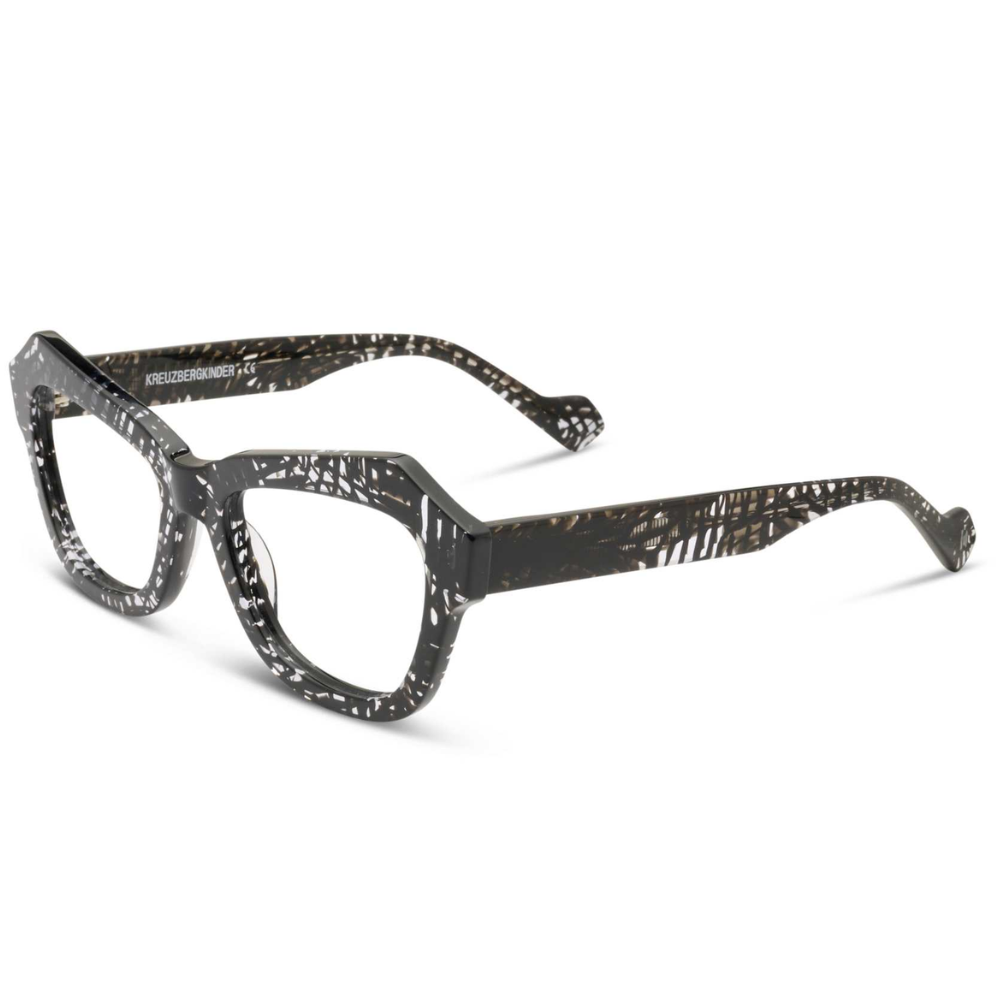 KREUZBERGKINDER Caipirinha prescription glasses - side view showing cat-eye acetate design
