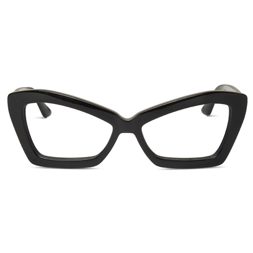 KREUZBERGKINDER Moody women's eyeglasses - cat-eye black acetate prescription frames
