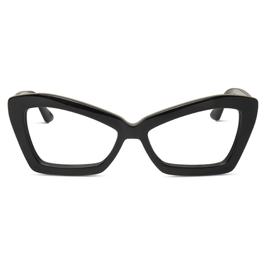 KREUZBERGKINDER Moody women's eyeglasses - cat-eye black acetate prescription frames
