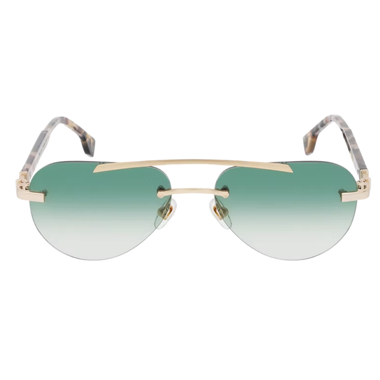 EKKIU KT12701 bold designer eyeglasses with unconventional silhouette – front view
