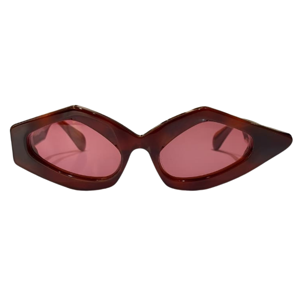 CLARISSA OLIVERIO MAGGIO C01 – Luxury acetate eyewear with genuine crocodile leather temples, limited edition, Made in Italy
