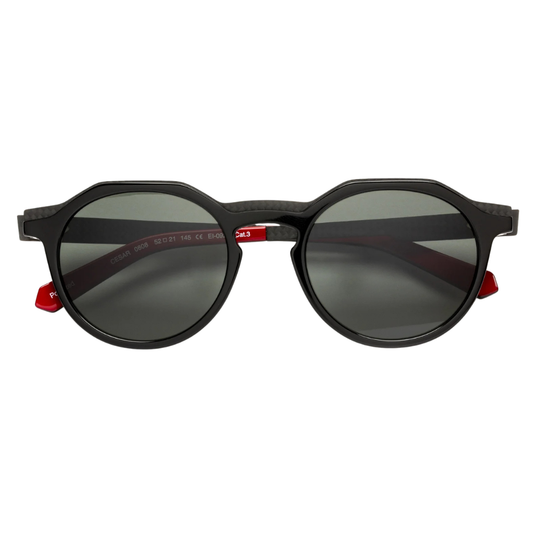J.F.REY CESAR acetate and carbon fiber polarized sunglasses – front view

