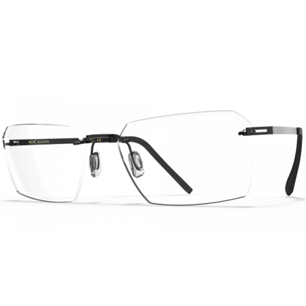 Blackfin Aero Loop BF1071 three-piece titanium optical frame with patented rimless lens connection
