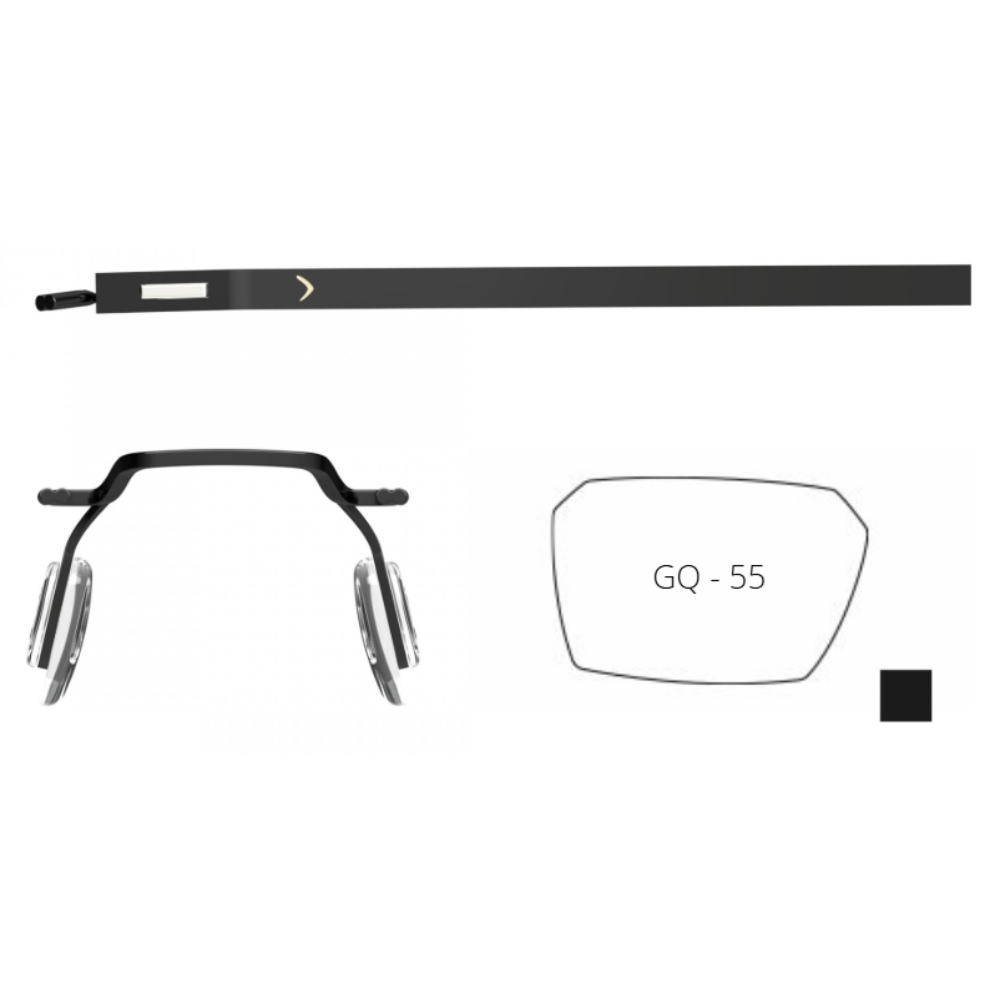 Blackfin Aero Loop BF1071 lightweight aerospace-grade titanium glasses frame, made in Italy
