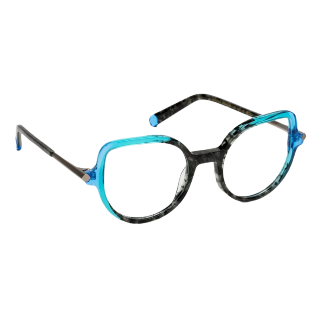 VOLTE FACE ULYSSE 9824 acetate and metal Parisian Chic optical eyeglasses – front view
