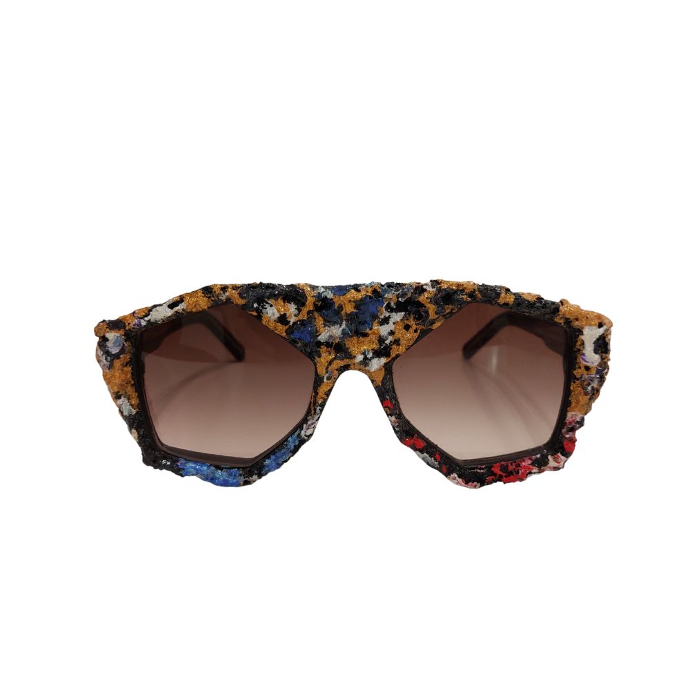 CLARISSA OLIVERIO ART STARS hand-painted limited edition sunglasses celestial artwork numbered piece wearable art Italy
