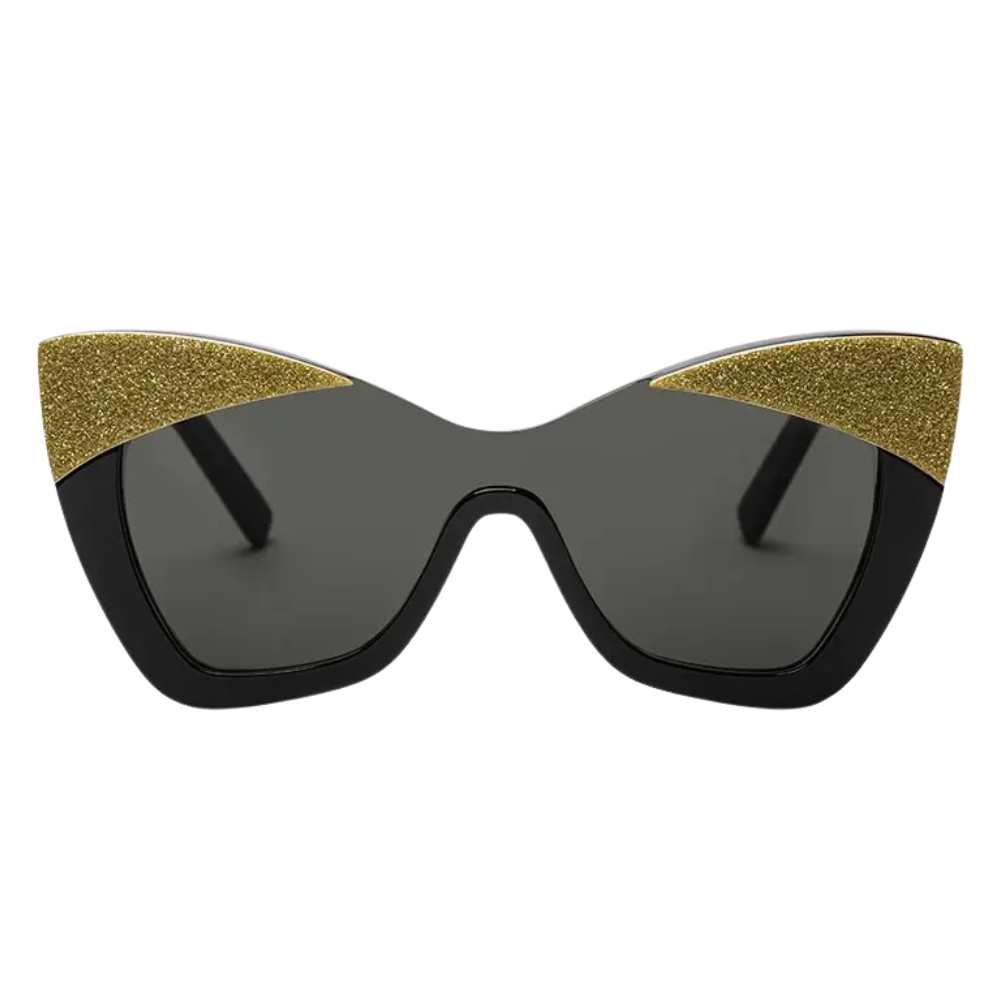 Stupor Mundi Nova luxury sunglasses limited edition – shield frame bio acetate and 24k gold, fancy yellow lab-grown diamonds, Made in Italy

