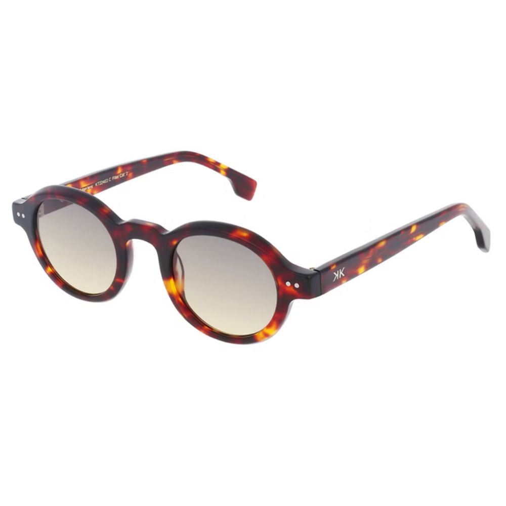 EKKIU-KT22403 C sunglasses side view - detailed profile showing frame thickness and temple design
