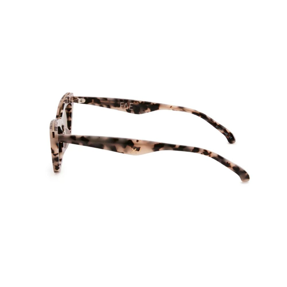 OSCARXFRANK-FAE sunglasses side profile, detailed acetate temple view
