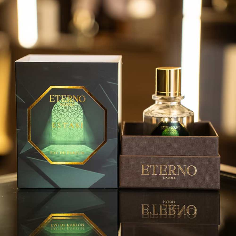 Eterno Napoli ESTASI 100ml – elegant perfume with cedarwood, musk and patchouli
